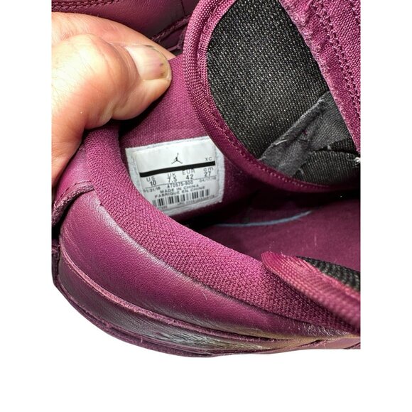 AIR JORDAN 1 RETRO HIGH ZIP SIZE 10 WOMEN BORDEAUX PURPLE AT0575-600 - Picture 8 of 8
